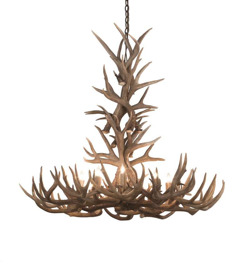 Meyda Tiffany 200436 Eight Light Chandelier, Antique Copper