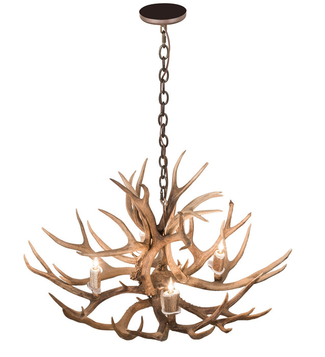 Meyda Tiffany 200437 Four Light Chandelier, Antique Copper