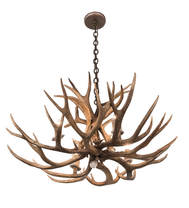 Meyda Tiffany 200437 Four Light Chandelier, Antique Copper