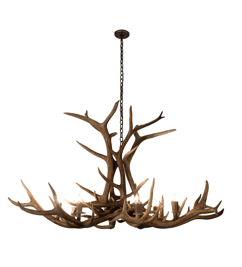 Meyda Tiffany 200452 Eight Light Chandelier, Antique Copper