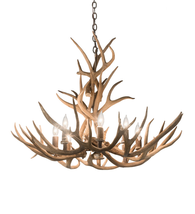 Meyda Tiffany 200453 Eight Light Chandelier, Antique Copper