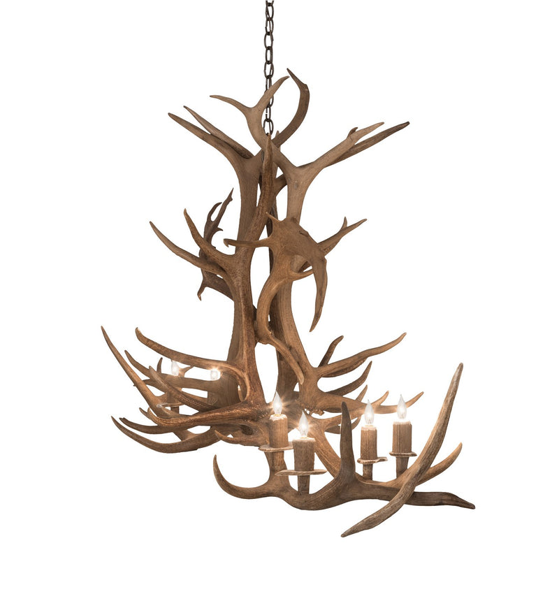 Meyda Tiffany 200454 Eight Light Chandelier, Antique Copper