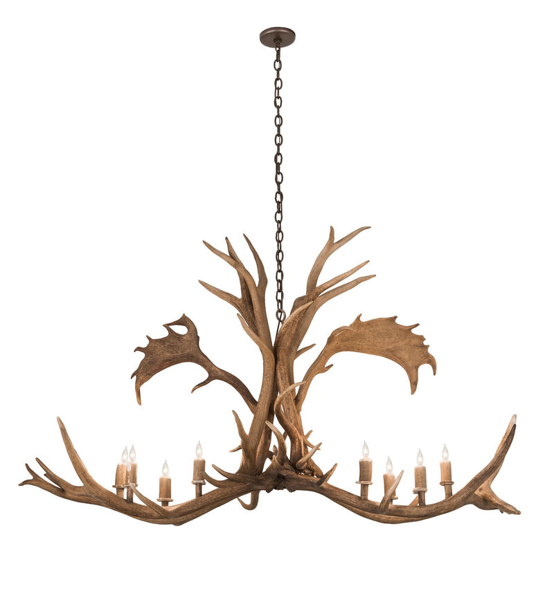 Meyda Tiffany 200454 Eight Light Chandelier, Antique Copper