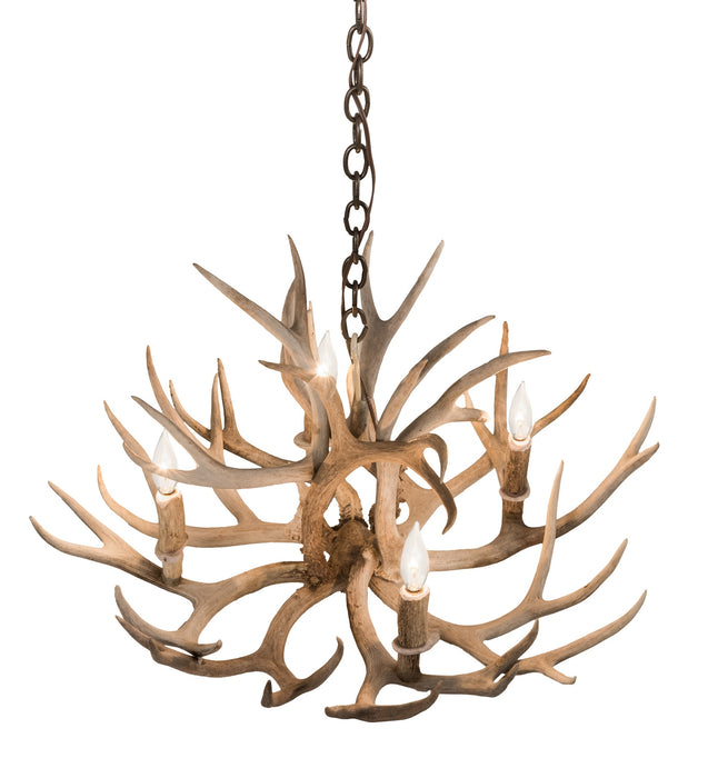 Meyda Tiffany 200455 Four Light Chandelier, Antique Copper