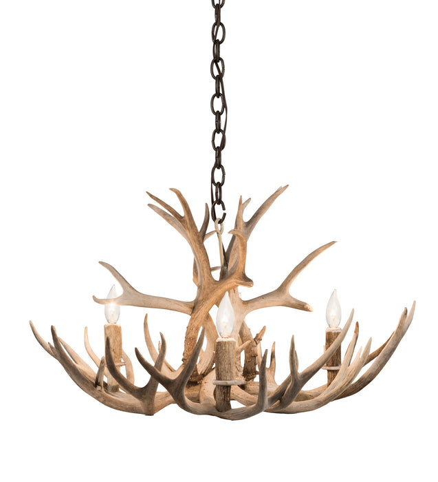 Meyda Tiffany 200455 Four Light Chandelier, Antique Copper