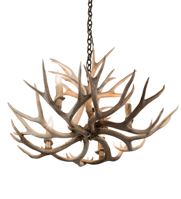 Meyda Tiffany 200455 Four Light Chandelier, Antique Copper