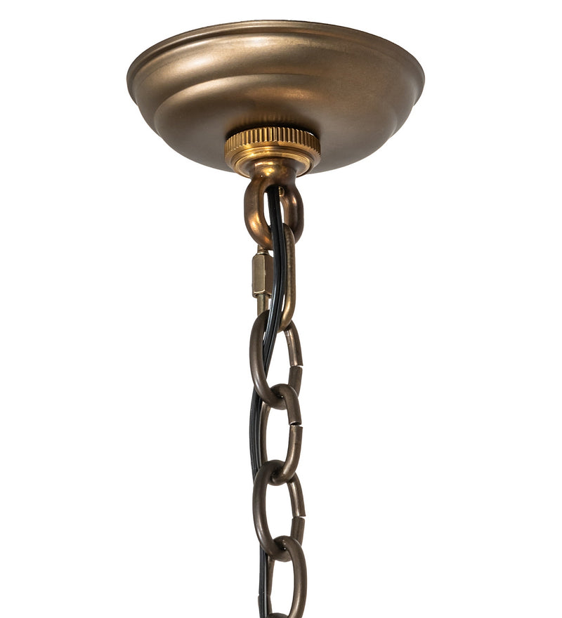Meyda Tiffany 200455 Four Light Chandelier, Antique Copper