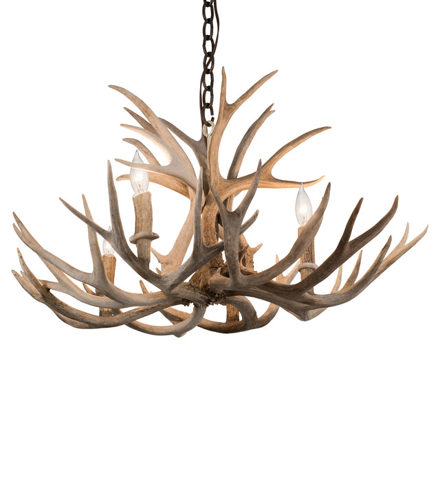 Meyda Tiffany 200455 Four Light Chandelier, Antique Copper