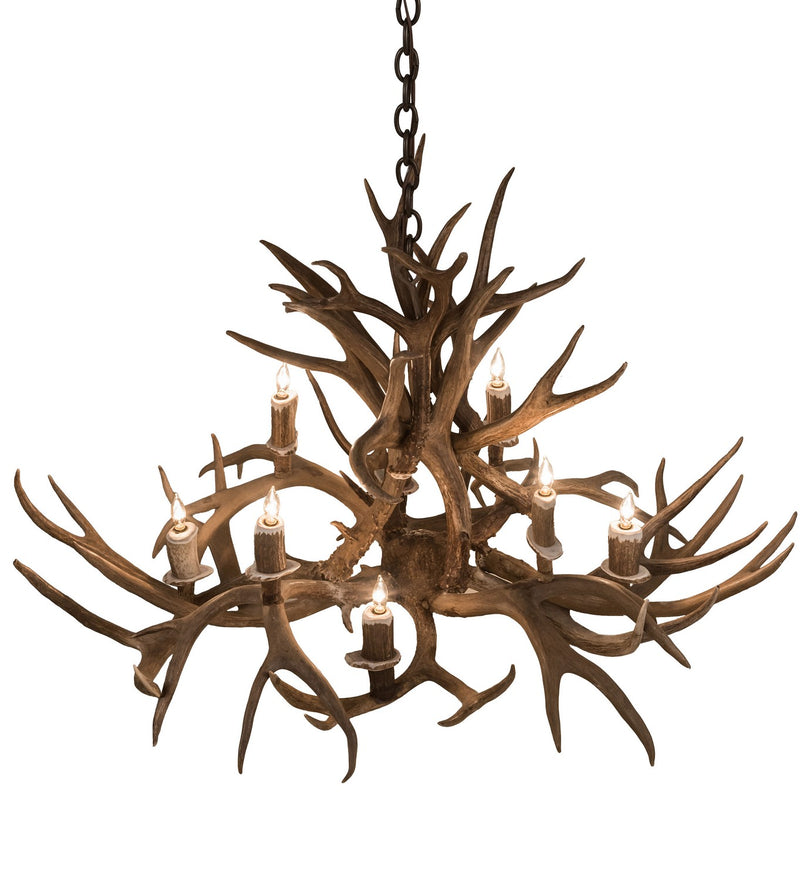 Meyda Tiffany 200456 Eight Light Chandelier, Antique Copper