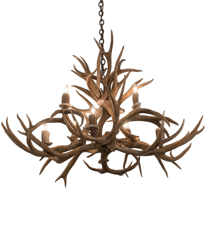 Meyda Tiffany 200456 Eight Light Chandelier, Antique Copper