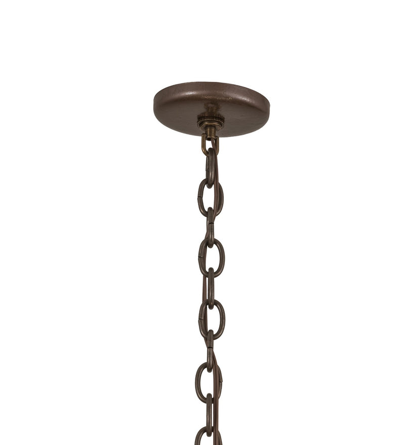 Meyda Tiffany 200456 Eight Light Chandelier, Antique Copper