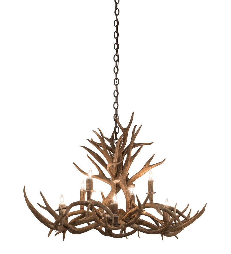 Meyda Tiffany 200456 Eight Light Chandelier, Antique Copper