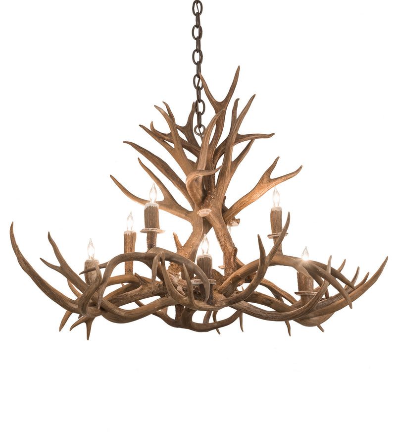 Meyda Tiffany 200456 Eight Light Chandelier, Antique Copper
