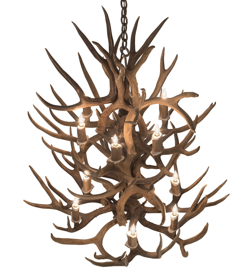 Meyda Tiffany 200460 12 Light Chandelier, Antique Copper