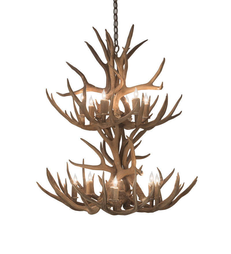 Meyda Tiffany 200460 12 Light Chandelier, Antique Copper