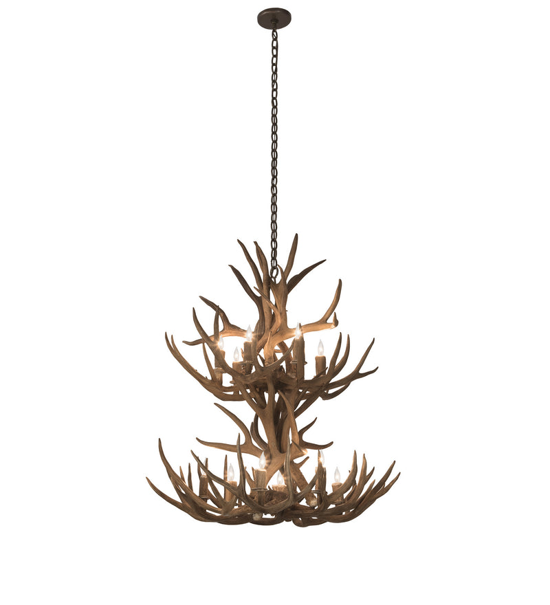 Meyda Tiffany 200460 12 Light Chandelier, Antique Copper