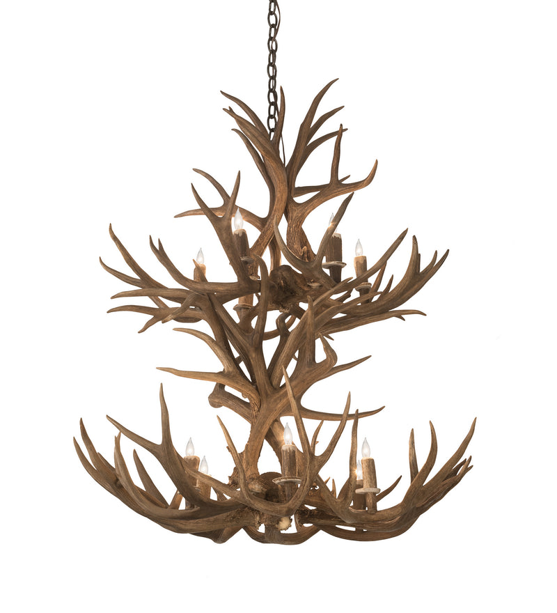 Meyda Tiffany 200461 12 Light Chandelier, Antique Copper