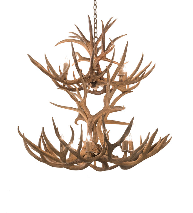 Meyda Tiffany 200463 12 Light Chandelier, Antique Copper