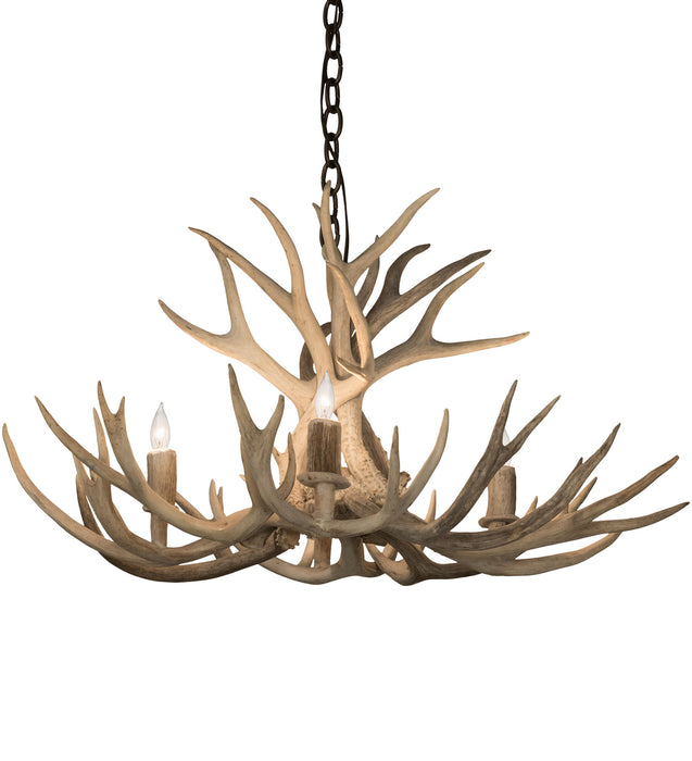 Meyda Tiffany 200464 Four Light Chandelier, Antique Copper