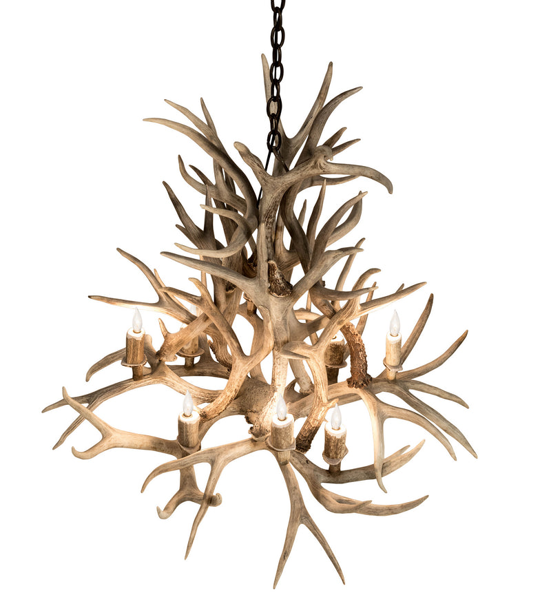Meyda Tiffany 200465 Eight Light Chandelier, Antique Copper