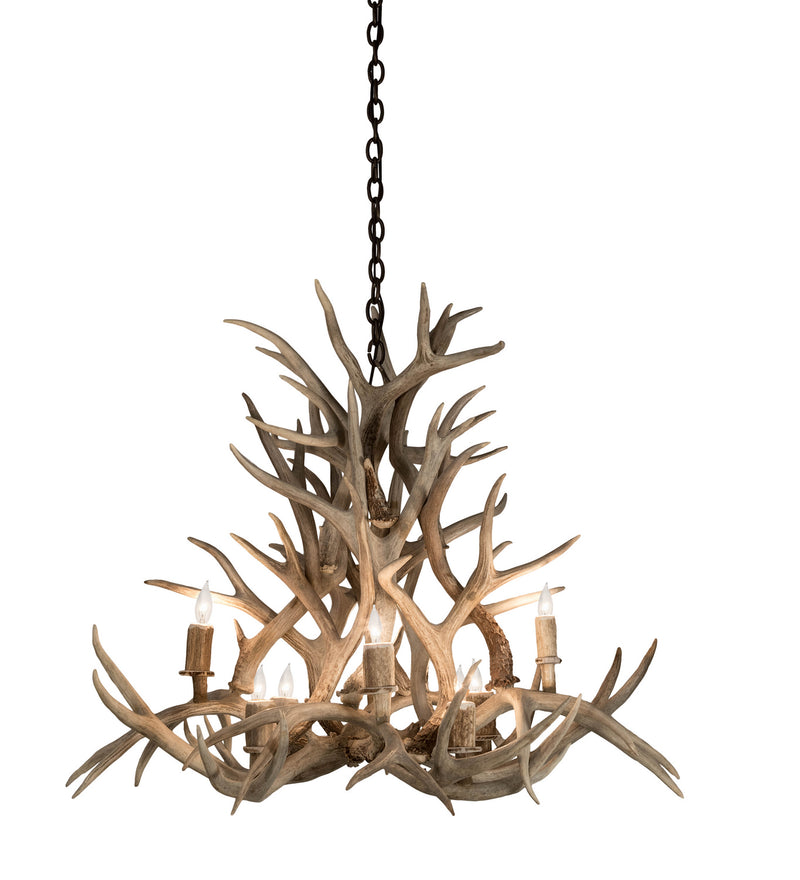 Meyda Tiffany 200465 Eight Light Chandelier, Antique Copper