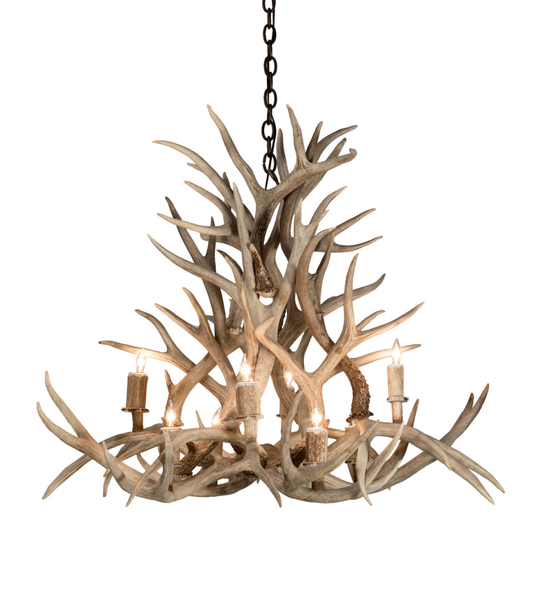 Meyda Tiffany 200465 Eight Light Chandelier, Antique Copper