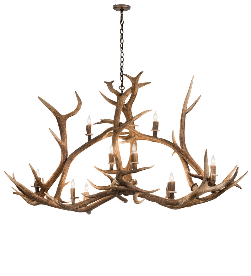 Meyda Tiffany 200466 Ten Light Chandelier, Antique Copper