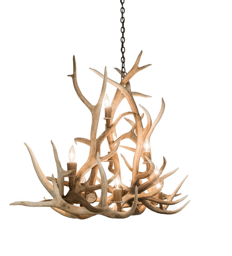 Meyda Tiffany 200467 Ten Light Chandelier, Antique Copper
