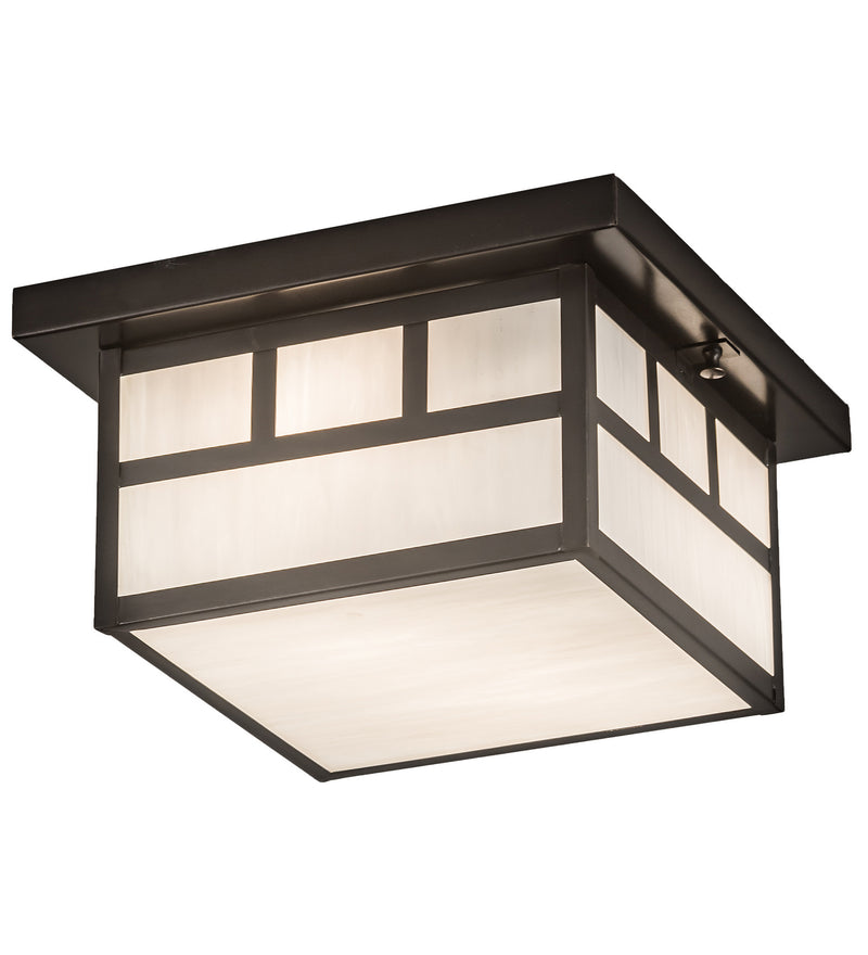 Meyda Tiffany 52689 Two Light Flushmount, Crqaftsman Brown
