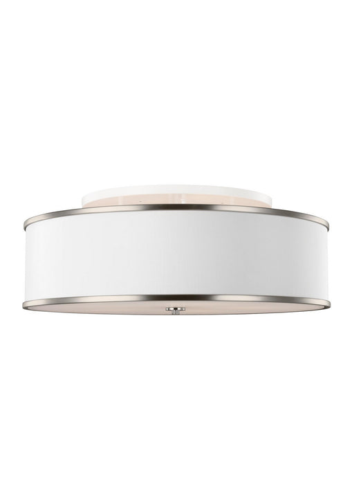 Visual Comfort Studio SF340SN Five Light Semi-Flush Mount, Satin Nickel