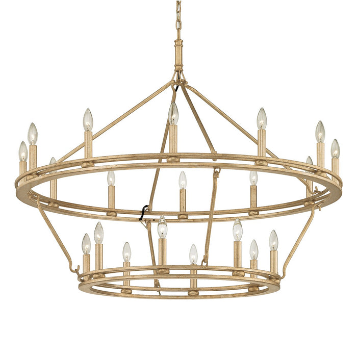 Troy Lighting F6249-CPL 20 Light Chandelier, Champagne Silver Leaf