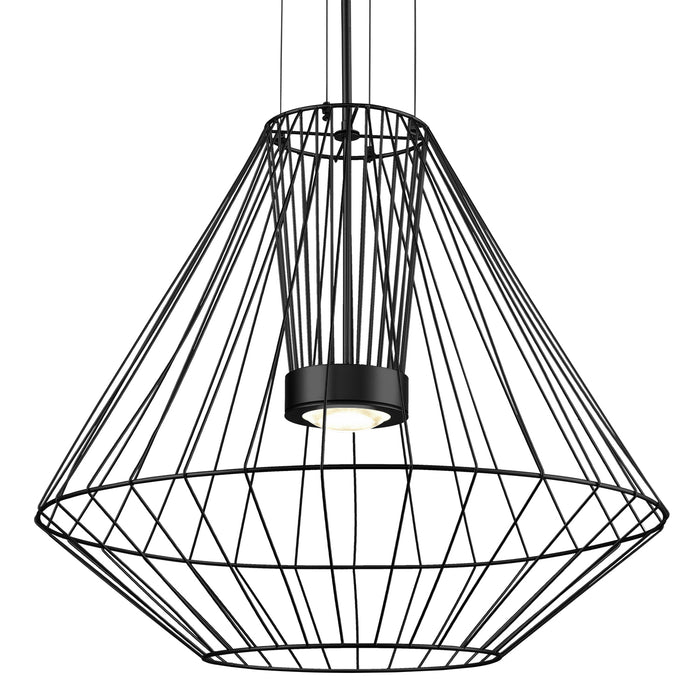 Kuzco Lighting EP68428-BK LED Outdoor Pendant, Black