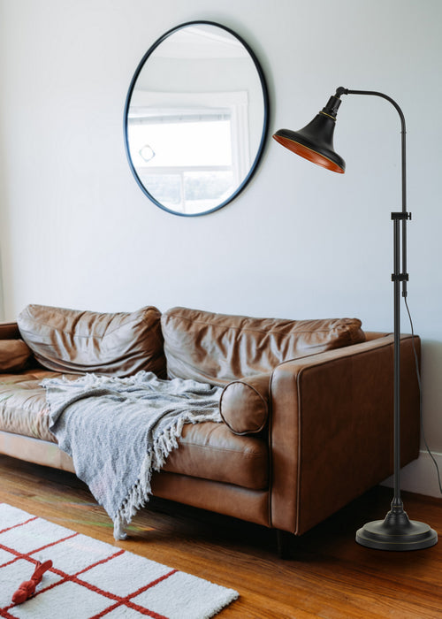 Cal Lighting BO-2788FL-DB One Light Floor Lamp, Dark Bronze