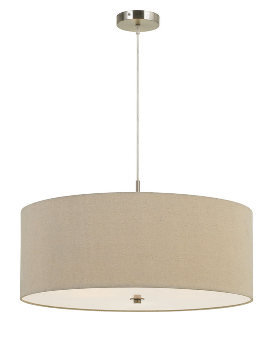Cal Lighting FX-3628-3P Three Light Pendant, Linen
