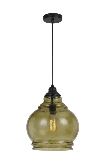 Cal Lighting FX-3671-1 One Light Pendant, Amber