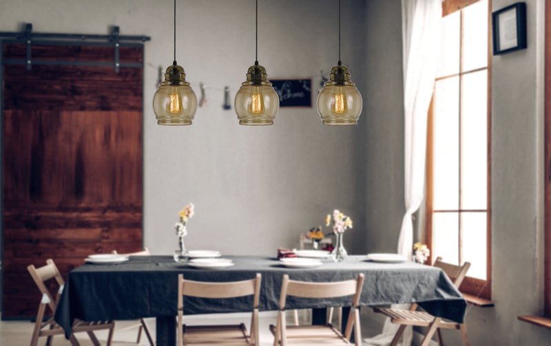 Cal Lighting FX-3674-1 One Light Pendant, Smoky