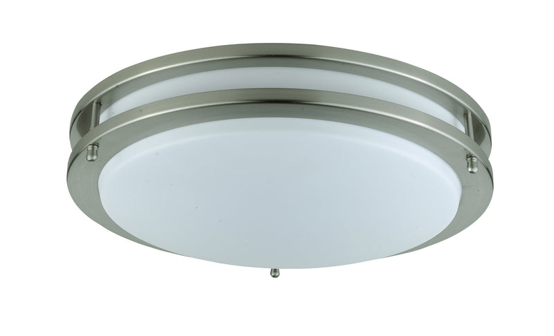 Cal Lighting LA-184-BS Two Light Ceiling Mount, Brushed Steel