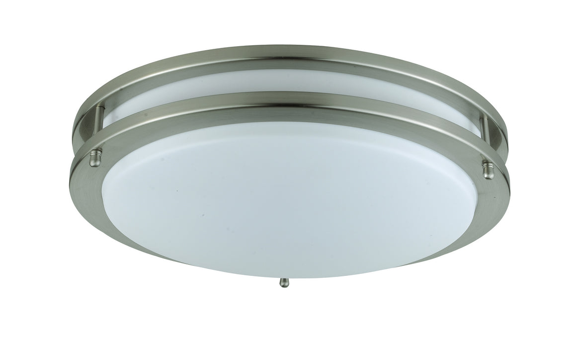 Cal Lighting LA-184-BS Two Light Ceiling Mount, Brushed Steel