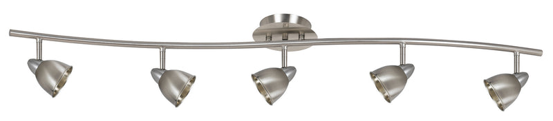 Cal Lighting SL-954-5-BS/CBS Five Light Pendant, Brushed Steel