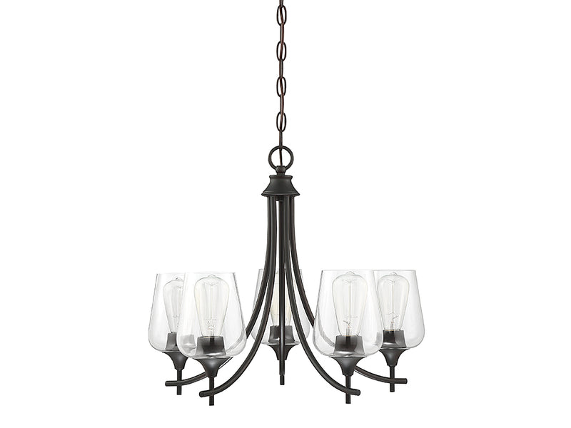 Savoy House 1-4032-5-13 Five Light Chandelier, English Bronze