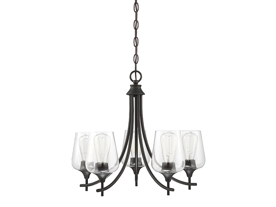 Savoy House 1-4032-5-13 Five Light Chandelier, English Bronze