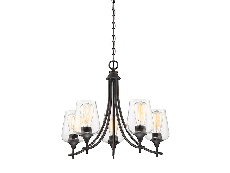 Savoy House 1-4032-5-13 Five Light Chandelier, English Bronze