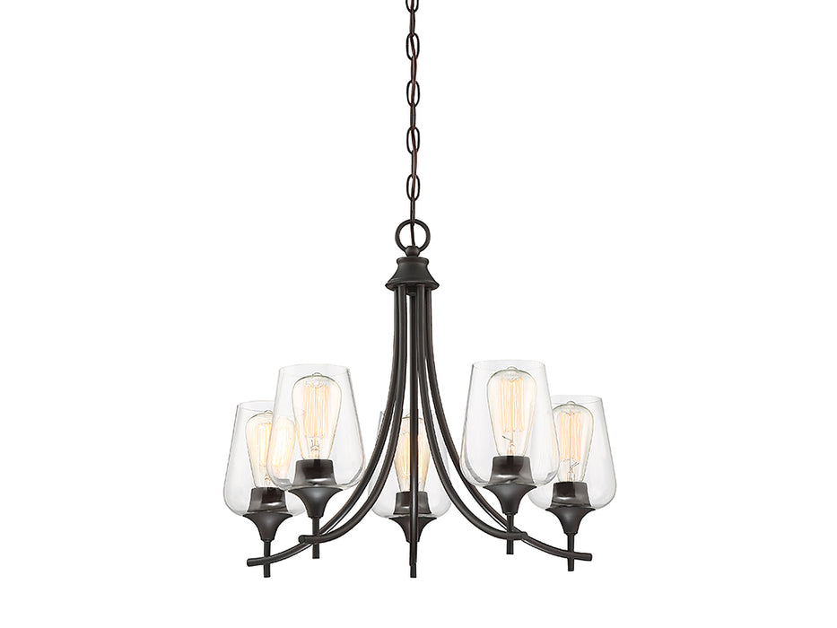 Savoy House 1-4032-5-13 Five Light Chandelier, English Bronze