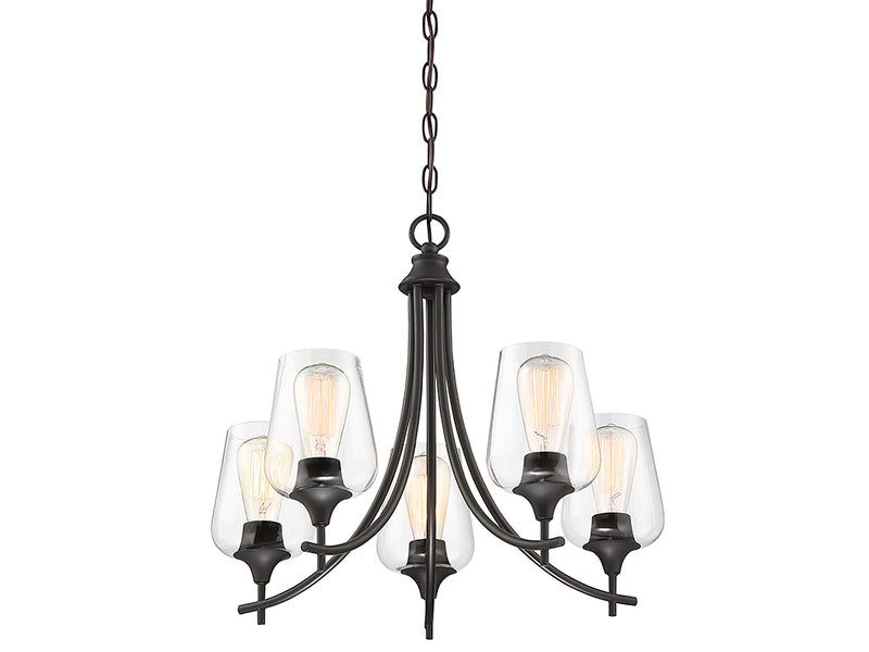 Savoy House 1-4032-5-13 Five Light Chandelier, English Bronze