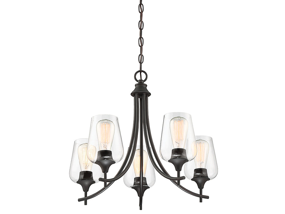Savoy House 1-4032-5-13 Five Light Chandelier, English Bronze