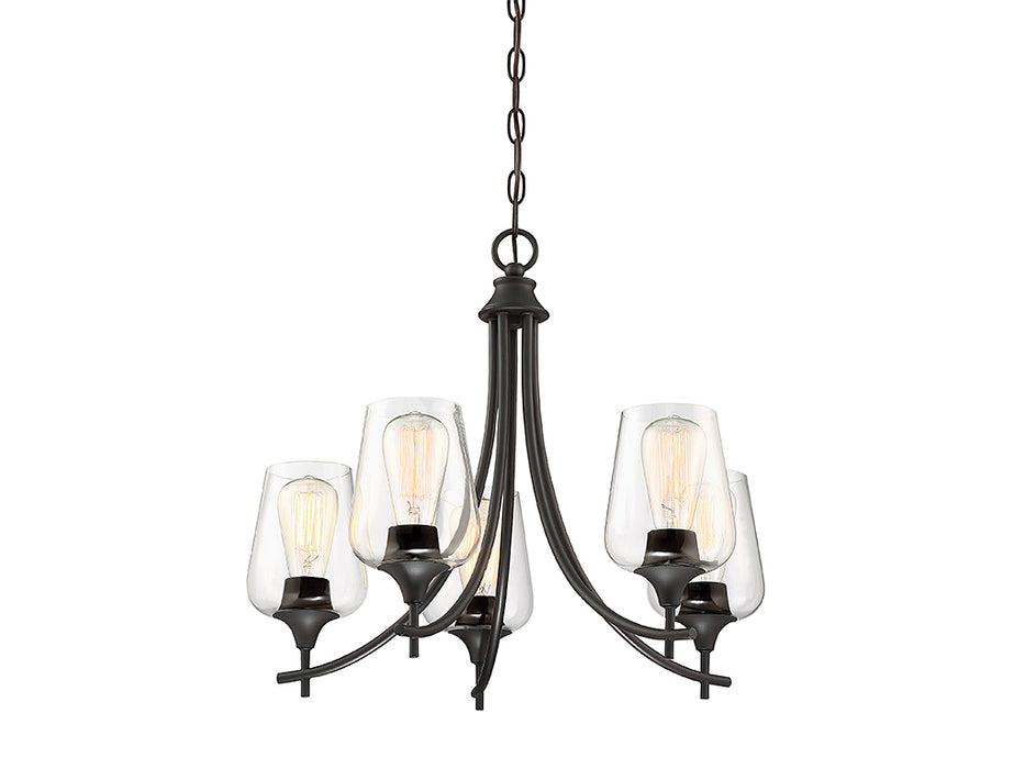 Savoy House 1-4032-5-13 Five Light Chandelier, English Bronze