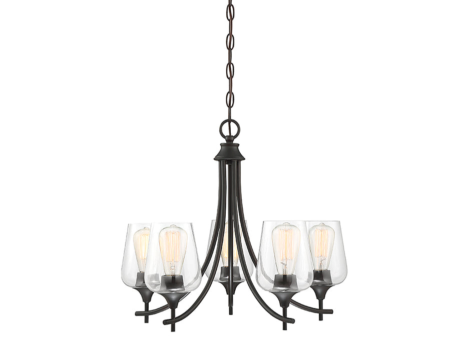 Savoy House 1-4032-5-13 Five Light Chandelier, English Bronze