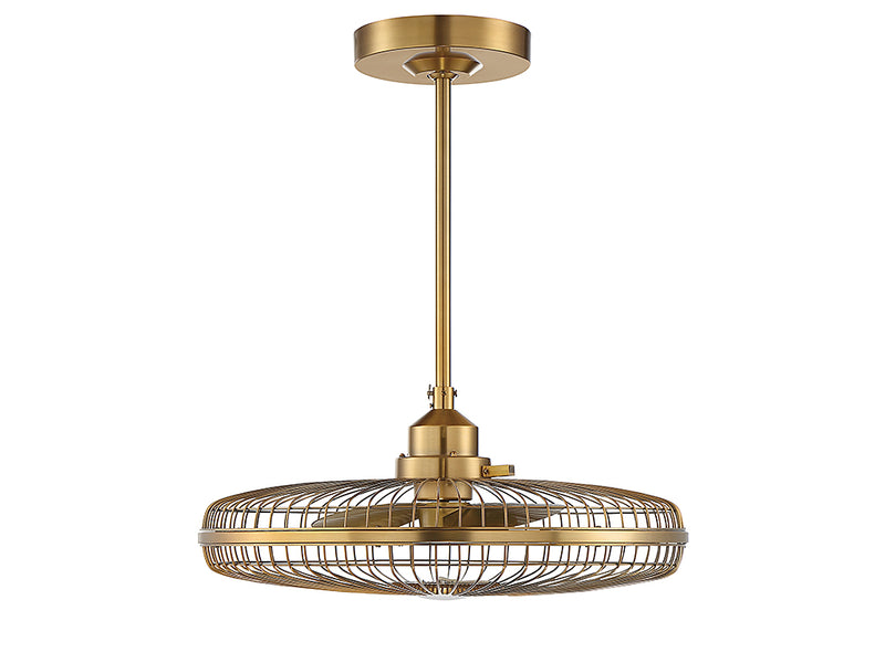 Savoy House 29-FD-122-322 LED Fan D'Lier, Warm Brass