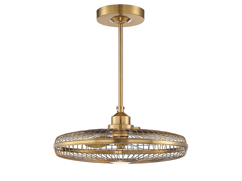 Savoy House 29-FD-122-322 LED Fan D'Lier, Warm Brass