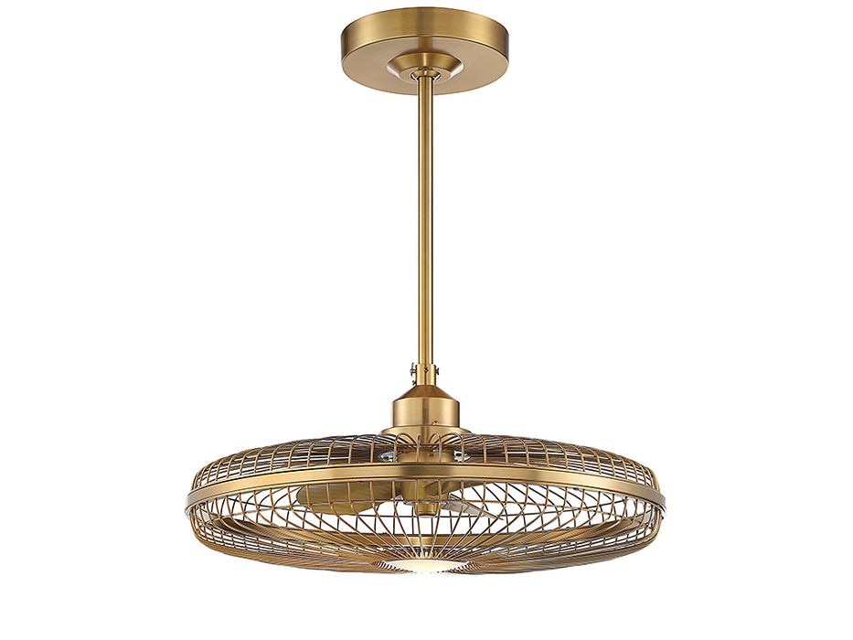 Savoy House 29-FD-122-322 LED Fan D'Lier, Warm Brass